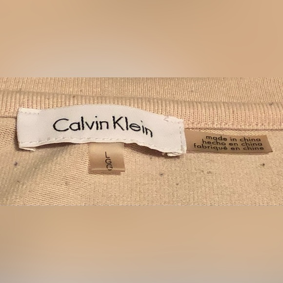 Calvin Klein Pale Nude Pink Bell Sleeve Blouse - Picture 2 of 3